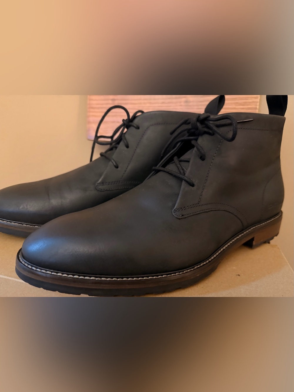 Cole Haan Berkshire Chukka Boots – Men’s 9.5M – Black Leather – Excellent Condit